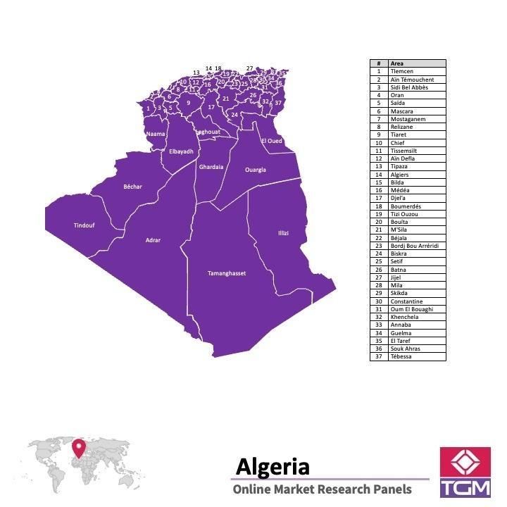 PANELS EN LIGNE EN ALGÉRIE |  Études de Marché en Algérie