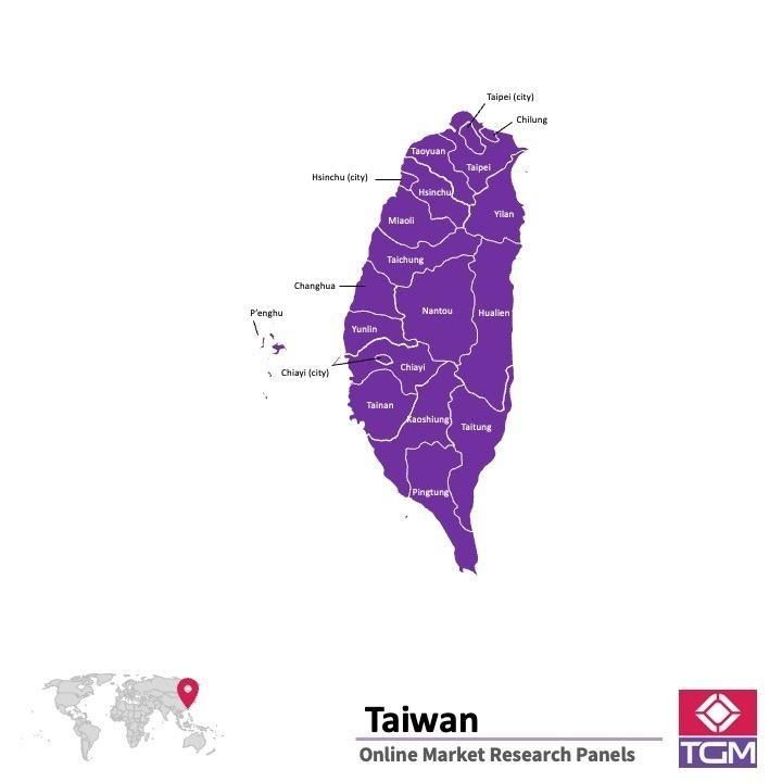 PANELS EN LIGNE À TAIWAN |  Études de Marché à Taiwan