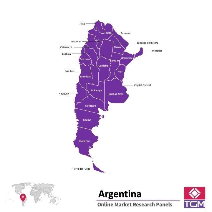 PANELS EN LIGNE EN ARGENTINE |  Études de Marché en Argentine