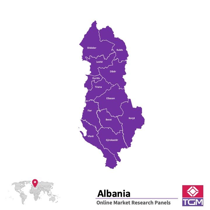 PANELS EN LIGNE EN ALBANIE |  Études de Marché en Albanie