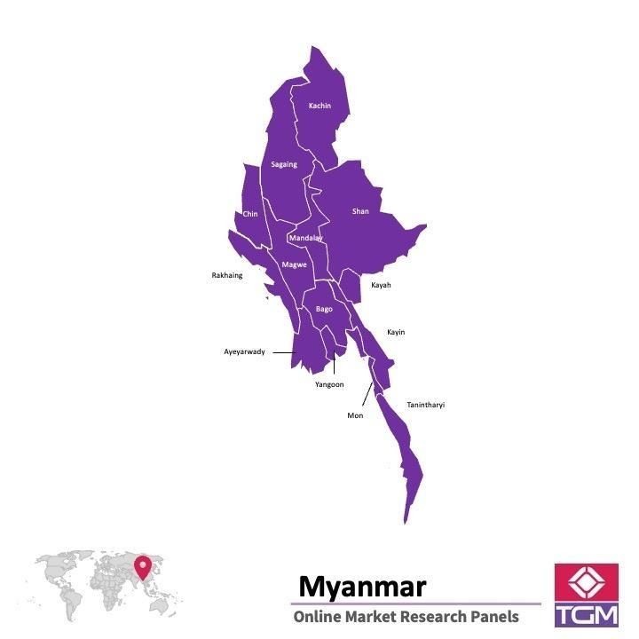 PANELS EN LIGNE AU MYANMAR |  Études de Marché au Myanmar